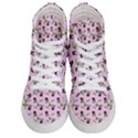 School Girl Pattern Pink Men s Hi-Top Skate Sneakers View1