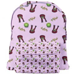 School Girl Pattern Pink Giant Full Print Backpack