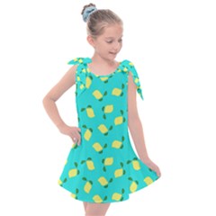 Lemons Blue Kids  Tie Up Tunic Dress