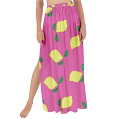 Lemons Pink Maxi Chiffon Tie-up Sarong by snowwhitegirl