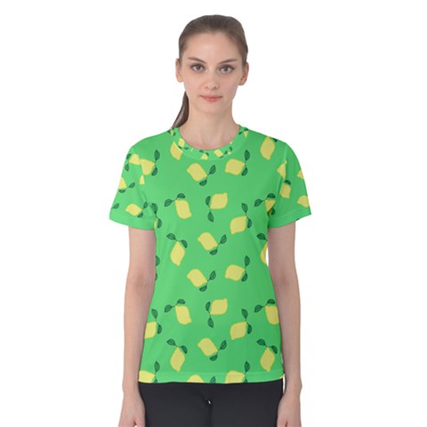 Lemons Green Women s Cotton Tee by snowwhitegirl