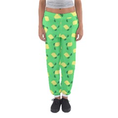 Lemons Green Women s Jogger Sweatpants by snowwhitegirl