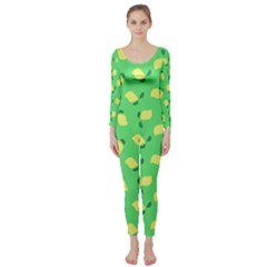 Lemons Green Long Sleeve Catsuit by snowwhitegirl