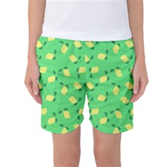 Lemons Green Women s Basketball Shorts by snowwhitegirl