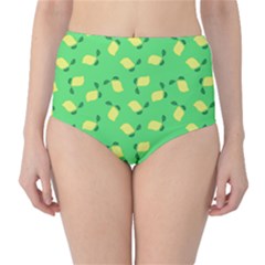 Lemons Green Classic High-waist Bikini Bottoms by snowwhitegirl