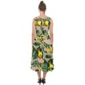 Fruit Branches Midi Tie-Back Chiffon Dress View2