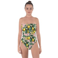 Fruit Branches Tie Back One Piece Swimsuit by snowwhitegirl