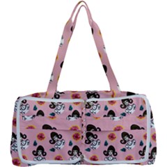 Girl With Dress  Pink Multi Function Bag	