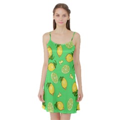 Lemons And Limes Satin Night Slip