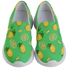 Lemons And Limes Kid s Lightweight Slip Ons by snowwhitegirl