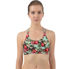 Fruit Branches Green Back Web Sports Bra by snowwhitegirl