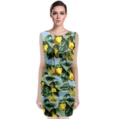 Fruit Branches Blue Classic Sleeveless Midi Dress by snowwhitegirl