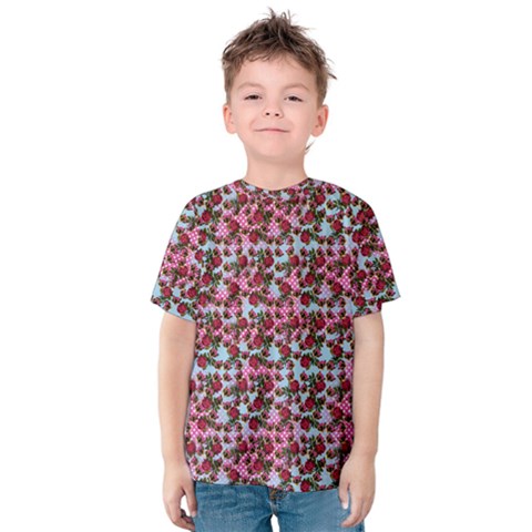 Lazy Cat Ombre Pattern Kids  Cotton Tee by snowwhitegirl