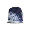 Blue Waves Sea Drawstring Pouch (Medium) View1