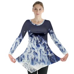 Blue Waves Sea Long Sleeve Tunic  by snowwhitegirl