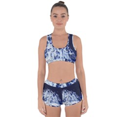 Blue Waves Sea Racerback Boyleg Bikini Set by snowwhitegirl