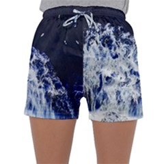 Blue Waves Sea Sleepwear Shorts by snowwhitegirl