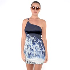 Blue Waves Sea One Soulder Bodycon Dress by snowwhitegirl