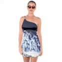 Blue Waves Sea One Soulder Bodycon Dress View1