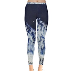 Blue Waves Sea Inside Out Leggings by snowwhitegirl