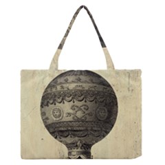 Vintage Air Balloon Zipper Medium Tote Bag by snowwhitegirl