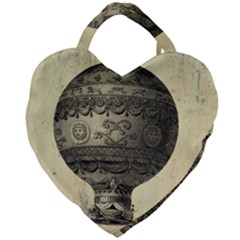 Vintage Air Balloon Giant Heart Shaped Tote by snowwhitegirl