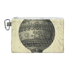 Vintage Air Balloon Canvas Cosmetic Bag (large) by snowwhitegirl