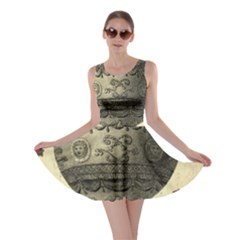 Vintage Air Balloon With Roses Skater Dress by snowwhitegirl