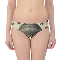 Vintage Air Balloon With Roses Hipster Bikini Bottoms by snowwhitegirl