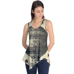 Vintage Air Balloon With Roses Sleeveless Tunic by snowwhitegirl