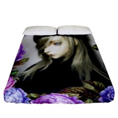 Doll Floral Fitted Sheet (queen Size) by snowwhitegirl