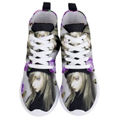 Doll Floral Women s Lightweight High Top Sneakers by snowwhitegirl