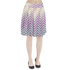 Ombre Zigzag 01 Pleated Skirt by snowwhitegirl