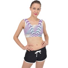 Ombre Zigzag 01 V-back Sports Bra