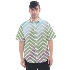 Ombre Zigzag 02 Men s Short Sleeve Shirt