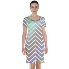 Ombre Zigzag 03 Short Sleeve Nightdress by snowwhitegirl