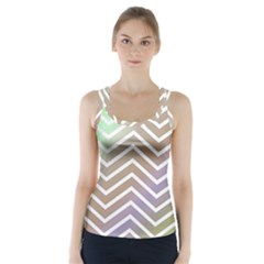 Ombre Zigzag 03 Racer Back Sports Top by snowwhitegirl