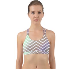 Ombre Zigzag 03 Back Web Sports Bra by snowwhitegirl