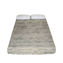 Handwritten Letter 2 Fitted Sheet (full/ Double Size) by vintage2030