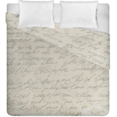 Handwritten Letter 2 Duvet Cover Double Side (king Size) by vintage2030