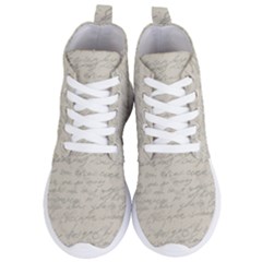 Handwritten Letter 2 Women s Lightweight High Top Sneakers by vintage2030