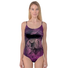 Wonderful Flower In Ultra Violet Colors Camisole Leotard  by FantasyWorld7