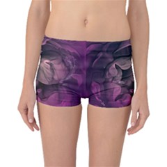 Wonderful Flower In Ultra Violet Colors Boyleg Bikini Bottoms by FantasyWorld7