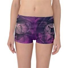 Wonderful Flower In Ultra Violet Colors Reversible Boyleg Bikini Bottoms by FantasyWorld7