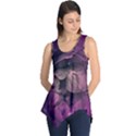 Wonderful Flower In Ultra Violet Colors Sleeveless Tunic View1