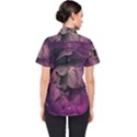 Wonderful Flower In Ultra Violet Colors Women s Short Sleeve Shirt View2