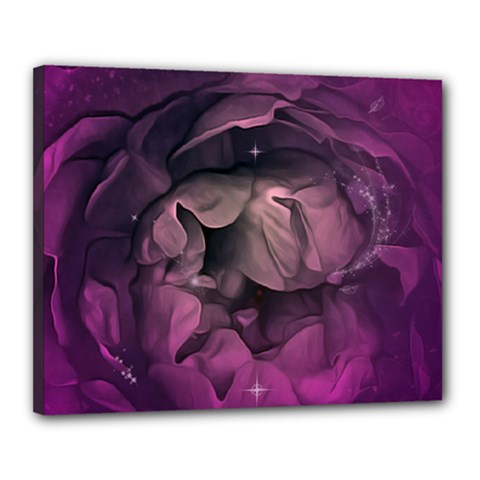 Wonderful Flower In Ultra Violet Colors Canvas 20  X 16  (stretched) by FantasyWorld7