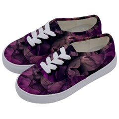 Wonderful Flower In Ultra Violet Colors Kids  Classic Low Top Sneakers by FantasyWorld7