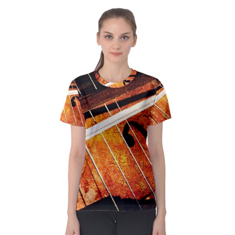 Cello Performs Classic Music Women s Sport Mesh Tee by FunnyCow