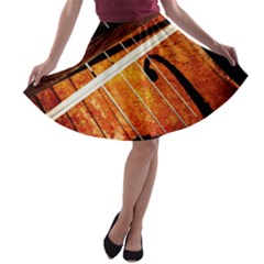 Cello Performs Classic Music A-line Skater Skirt by FunnyCow